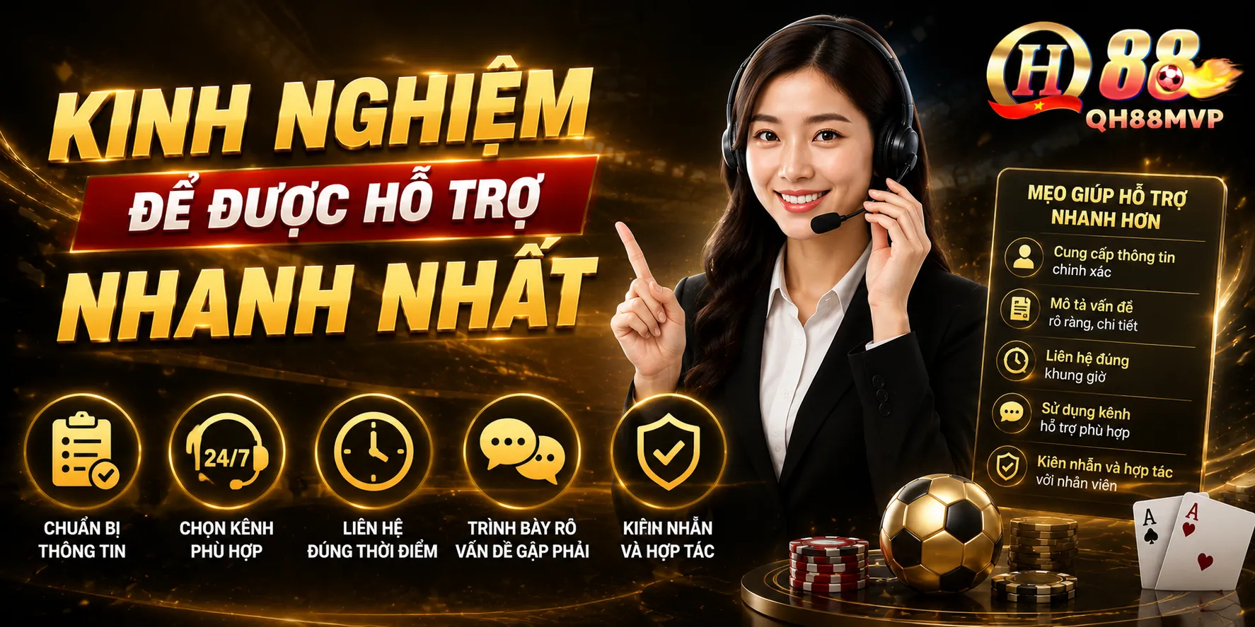 Kinh nghiệm để được hỗ trợ nhanh nhất